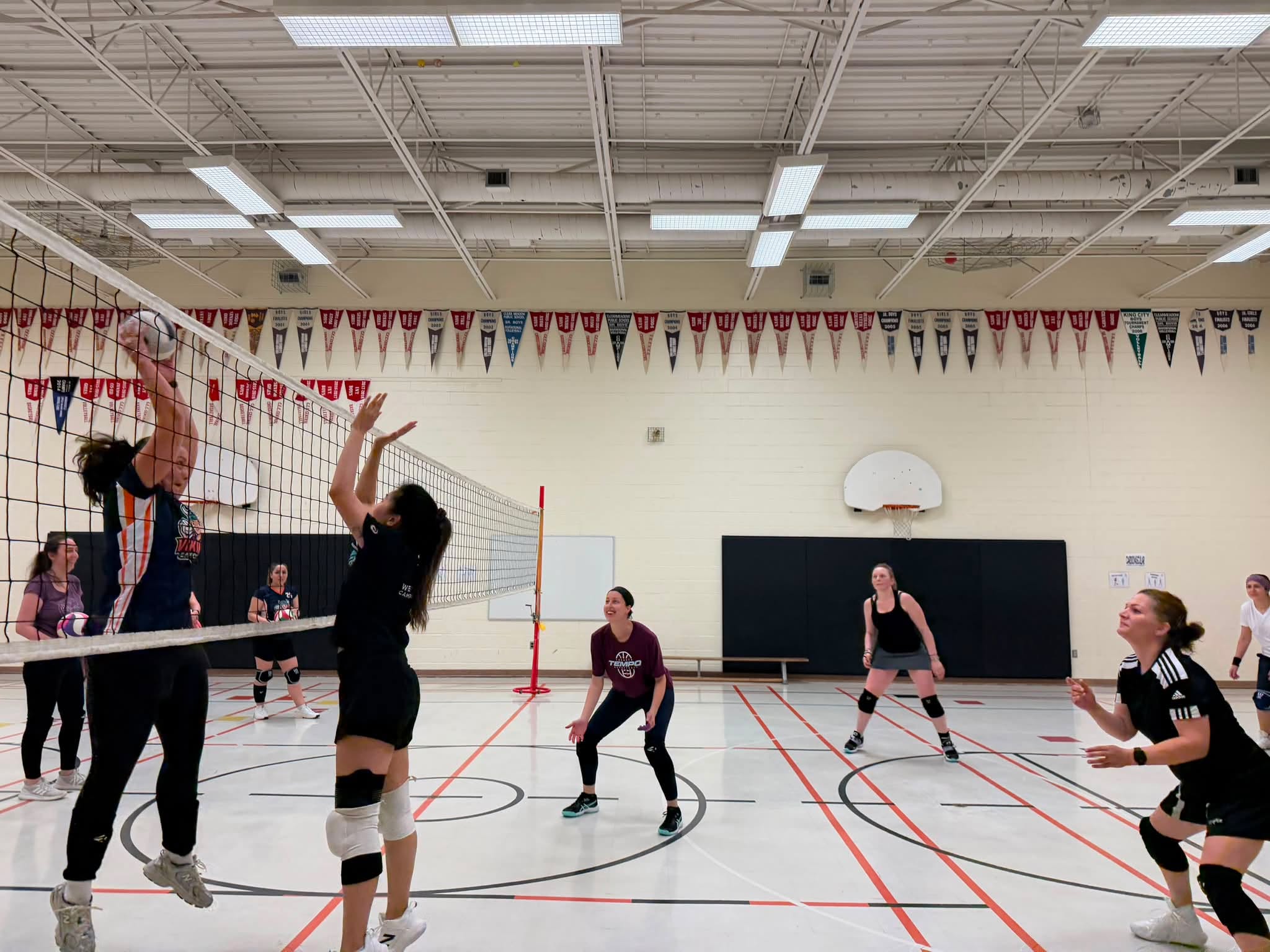 Women playing Catchball